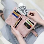 Women Fashion Solid Color Tirfold Muti-card Holder Wallet - Image 20