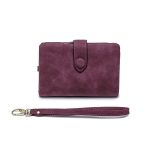 Women Fashion Solid Color Tirfold Muti-card Holder Wallet - Image 6
