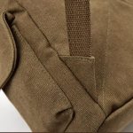 Wholesale Unisex Fashion Solid Color Canvas Flap Backpack - Image 12