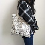 Wholesale Women Fashion Cartoon Print Canvas Shoulder Bag - Image 3