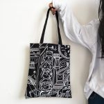 Wholesale Women Fashion Cartoon Print Canvas Shoulder Bag - Image 5