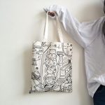 Wholesale Women Fashion Cartoon Print Canvas Shoulder Bag - Image 2