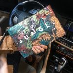 Wholesale Unisex Fashion Cartoon Graphic Printing Square Clutch Bag