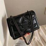 Wholesale Women Fashion Metal Chain Rivet Decor Crossbody Square Bag