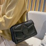 Wholesale Women Fashion Metal Chain Rivet Decor Crossbody Square Bag - Image 4
