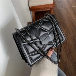 Wholesale Women Fashion Metal Chain Rivet Decor Crossbody Square Bag - Image 3