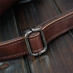 Men Fashhion Lock Clasp Wide Shoulder Straps Solid Color Crossbody Bag - Image 8