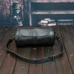 Men Fashhion Lock Clasp Wide Shoulder Straps Solid Color Crossbody Bag - Image 12