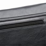Wholesale Men Vintage Asymmetric Zipper Clasp Crossbody Messenger Bag - Image 8