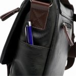 Wholesale Men Vintage Asymmetric Zipper Clasp Crossbody Messenger Bag - Image 6