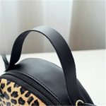 Women Fashion Color Blocking Leopard Pattern Cat Shape Crossbody Bag - Image 7