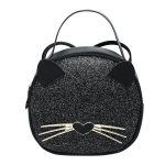 Women Fashion Color Blocking Leopard Pattern Cat Shape Crossbody Bag - Image 8