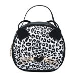 Women Fashion Color Blocking Leopard Pattern Cat Shape Crossbody Bag - Image 13