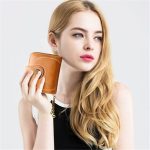 Women Retro Solid Color Zipper Tri-fold Wallet - Image 4