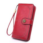 Wholesale Women Vintage Carving Pattern Clasp Zipper PU Purse