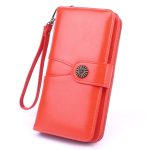 Wholesale Women Retro Solid Color Geometry Stitching Purse - Image 12