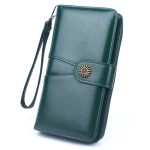 Wholesale Women Retro Solid Color Geometry Stitching Purse - Image 14