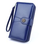 Wholesale Women Retro Solid Color Geometry Stitching Purse - Image 10