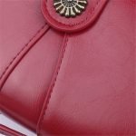 Wholesale Women Retro Solid Color Geometry Stitching Purse - Image 3
