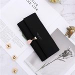 Wholesale Women Simple Solid Color Letter Printed Tirfold Purse - Image 12