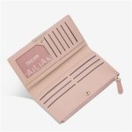 Wholesale Women Simple Solid Color Zipper Purse - Image 3