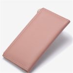 Wholesale Women Simple Solid Color Zipper Purse - Image 2