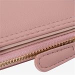 Wholesale Women Simple Solid Color Zipper Purse - Image 6