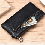 Wholesale Women Fashion Solid Color Leather Zipper Purse - Image 5