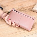 Wholesale Women Fashion Solid Color Leather Zipper Purse - Image 10