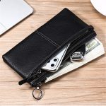 Wholesale Women Fashion Solid Color Leather Zipper Purse - Image 4