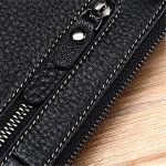 Wholesale Women Fashion Solid Color Leather Zipper Purse - Image 8