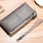 Wholesale Women Fashion Solid Color Leather Zipper Purse - Image 16