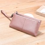 Wholesale Women Fashion Solid Color Leather Zipper Purse - Image 12