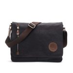 Wholesale Men Casual Canvas Large Capacity Zipper Crossbody Bag