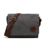 Wholesale Men Casual Canvas Large Capacity Zipper Crossbody Bag - Image 12