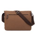 Men Vintage Canvas Large Capacity Multi-pocket Crossbody Bag - Image 2
