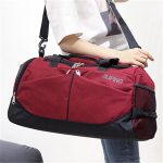 Wholesale Men Zipper Color Blocking Letter Printed Large Capacity Travel Bag - Image 8