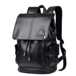 Men Fashion Outdoor Large Capacity Zipper PU Backpack - Image 6