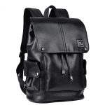 Men Fashion Outdoor Large Capacity Zipper PU Backpack - Image 5