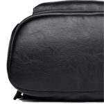 Men Fashion Outdoor Large Capacity Zipper PU Backpack - Image 8