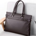 Wholesale Men Fashion Solid Color Zipper Large Capacity Dismountable Strap Briefcase - Image 16
