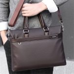 Wholesale Men Fashion Solid Color Zipper Large Capacity Dismountable Strap Briefcase - Image 14