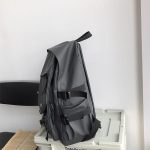 Wholesale Unisex Fashion Zipper Solid Color Large Capacity Backpack - Image 5