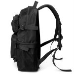 Wholesale Men Casual Black Large Capacity Zipper Backpack - Image 3