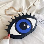 Wholesale Women Fashion Color Blocking Eye Crossbody Bag - Image 2