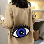 Wholesale Women Fashion Color Blocking Eye Crossbody Bag - Image 6
