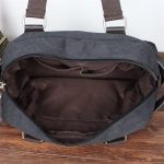 Wholesale Men Casual Zipper Large Capacity Canvas Handle Bag - Image 10