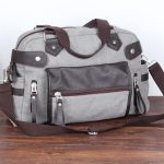 Wholesale Men Casual Zipper Large Capacity Canvas Handle Bag - Image 6