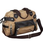 Wholesale Men Casual Zipper Large Capacity Canvas Handle Bag - Image 13