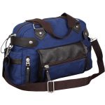 Wholesale Men Casual Zipper Large Capacity Canvas Handle Bag - Image 12